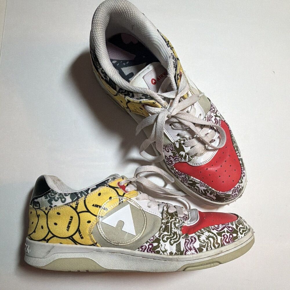 Airwalk Women’s Low-Top Lace-Up Athletic Sneakers Multicolor Paisley in 8.5